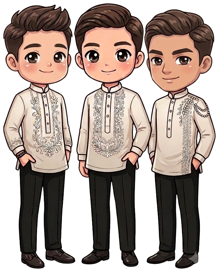 Principal sponsors in barong tagalog